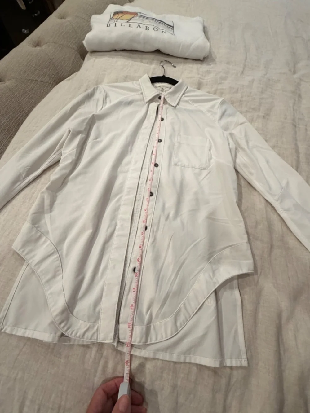 Lululemon stretchy white collared business button down